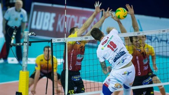 Volley, Champions league, la Lube rischia tanto ma vince in casa del Dukla Liberec
