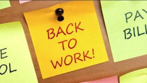 Rientro al lavoro, come sfruttare la ‘scorta’ di energia e buonumore 