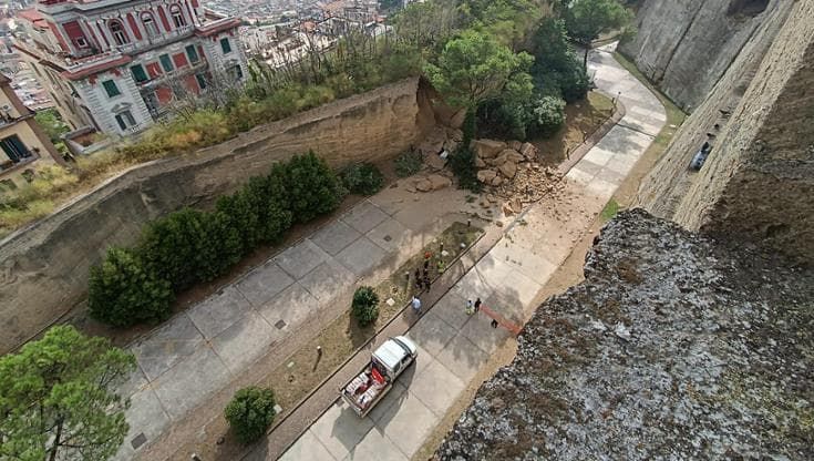 Crollo a Castel Sant’Elmo, domani 24 agosto la riapertura del sito
