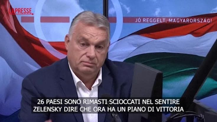 Orbán attacca Zelensky: "Con il suo piano l'Ucraina può solo perdere"