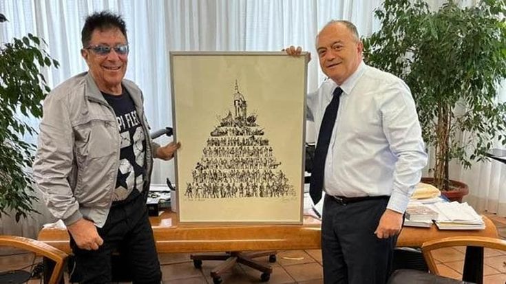 Edoardo Bennato incontra il procuratore Nicola Gratteri