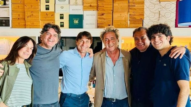 Paolo Sorrentino e Antonio Conte: incontro a Marechiaro
