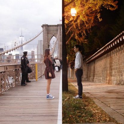 Lei a New York, lui a Seul: il loro amore è un collage su Instagram