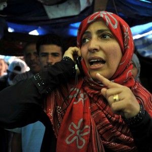 Tawakkol Karman: "Attenti<br/>i raid non sono la soluzione"