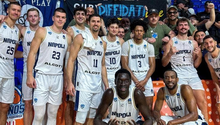 Napoli basket show anche in Europa: domina in Montenegro