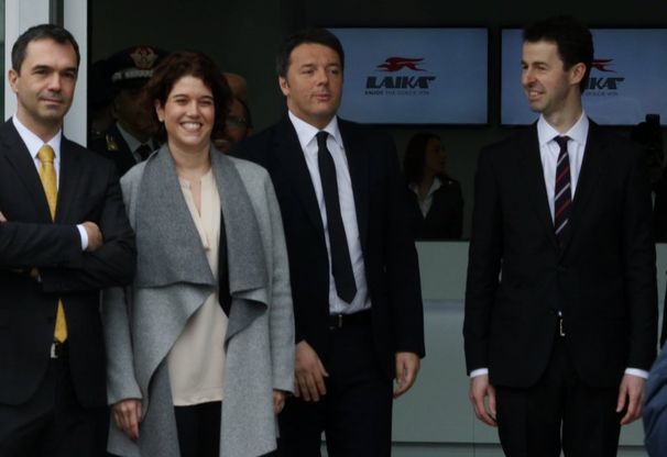 San Casciano, il premier Renzi inaugura il nuovo stabilimento Laika