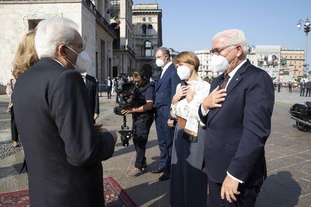 Milano, a Palazzo Reale l'incontro tra Mattarella e il presidente tedesco Steinmeier