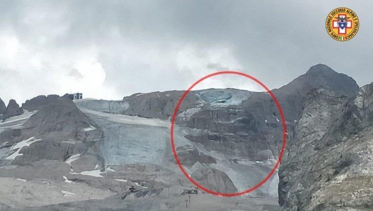 Marmolada, Punta Penia riaperta dal versante Sud: ma il ghiacciaio resta off limits