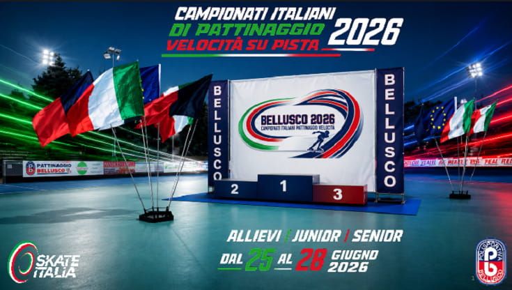 Campionati italiani pattinaggio corsa su pista, weekend di gare a Bellusco