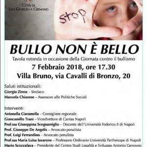 "Bullo non è bello" Flash mob ia San Giorgio a Cremano e tavola rotonda con la madre di Arturo 