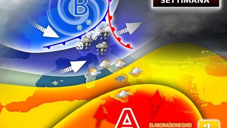 Previsioni meteo, da mercoledì tornano freddo, pioggia e neve