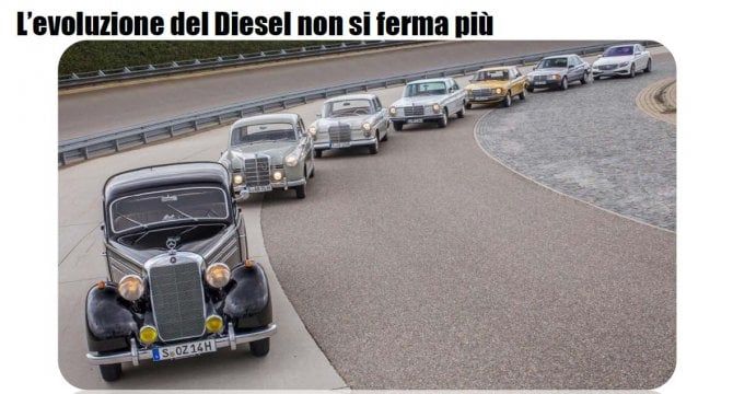 Mercedes, ecco l'incredibile evoluzione del Diesel 