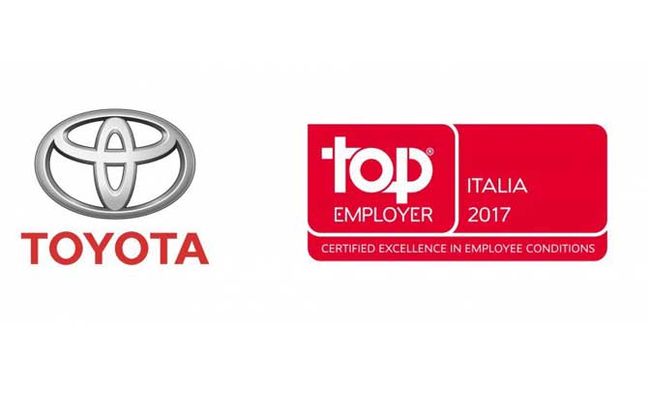 Toyota Motor Italia è “Top Employer 2017”