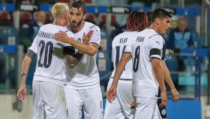 Diretta Italia-San Marino 7-0: a segno Bernardeschi, Ferrari e Belotti e doppiette di Politano e Pessina