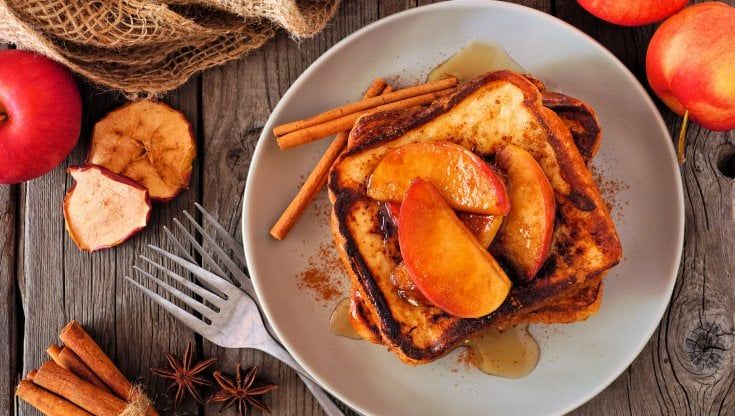 I french toast con mele e cannella