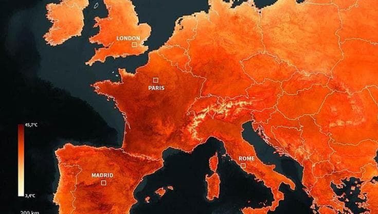 Giugno-luglio 2026 i mesi più caldi di sempre: quasi tre gradi in più rispetto alla media