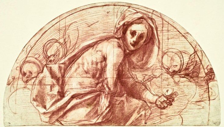  Il book di Pontormo una matita color sangue a misura di Michelangelo