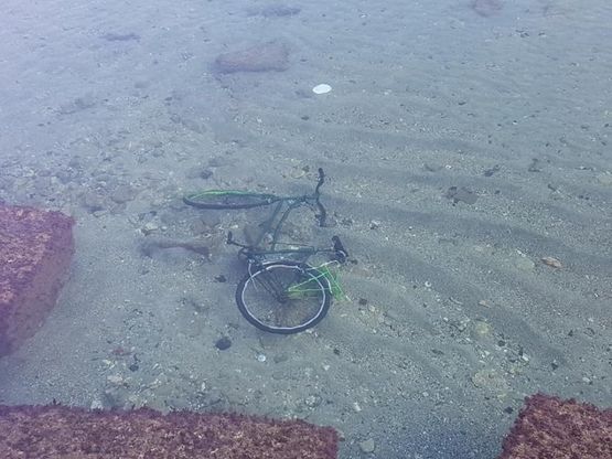 Bari, il mistero della bici sottomarina: "Che ci fa sul fondale del lungomare?"