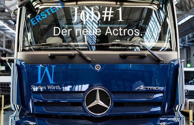 Mercedes Actros, si parte
