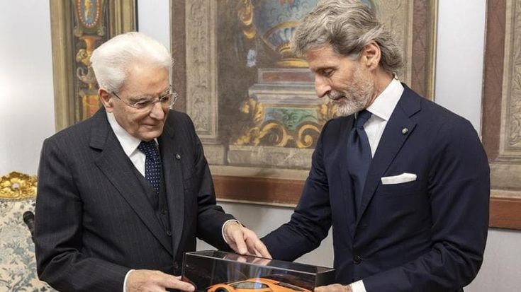 Lamborghini al Quirinale dal presidente Mattarella come simbolo del made in Italy