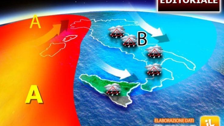 Previsioni meteo, in settimana valzer di temporali forti da Nord verso sud