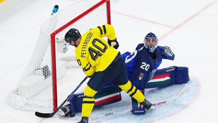 Hockey, l’Italia mette paura alla Svezia poi si arrende. Ma quanti applausi per Damian Clara