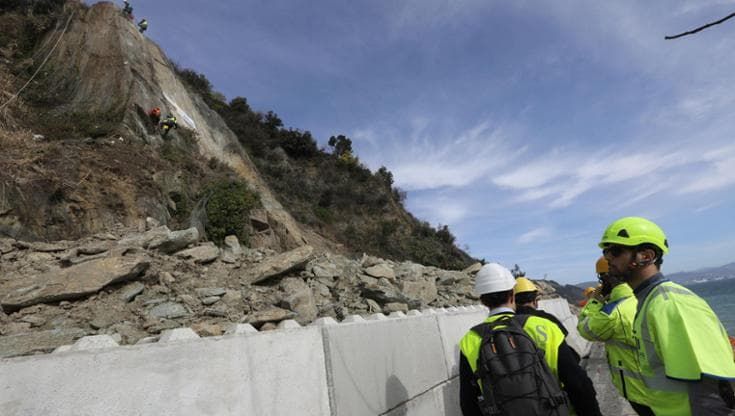 Frana di Arenzano, l’Aurelia riapre intorno alle 18 di mercoledì 4 marzo