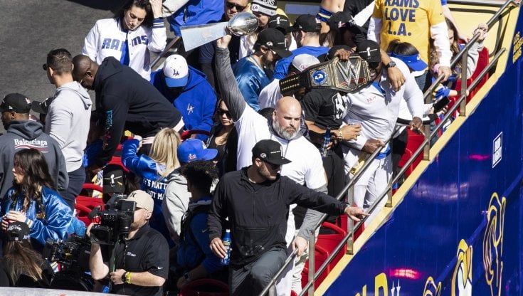 Nfl, in 20mila a Los Angeles per i Rams, le chiavi della città a Stafford, Kupp e Donald