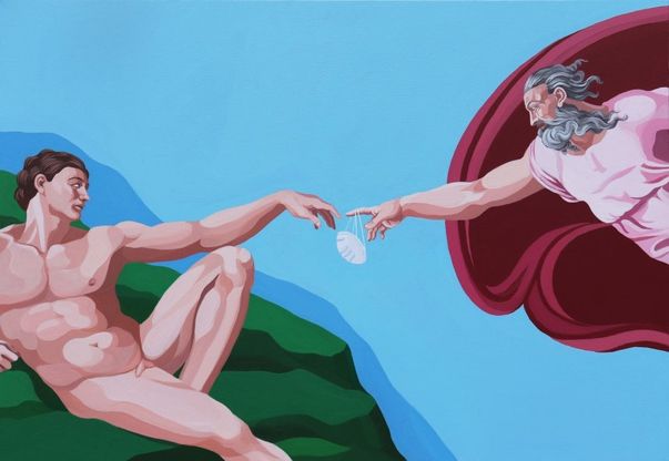 "Mr. Quarantine", in quarantena con ironia: in mostra i santi e i supereroi con la mascherina dell'artista Giuseppe Veneziano 