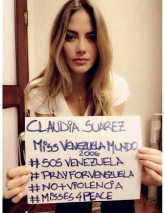 #Misses4peace: le Miss del Venezuela protestano sul web contro le violenze nel loro Paese