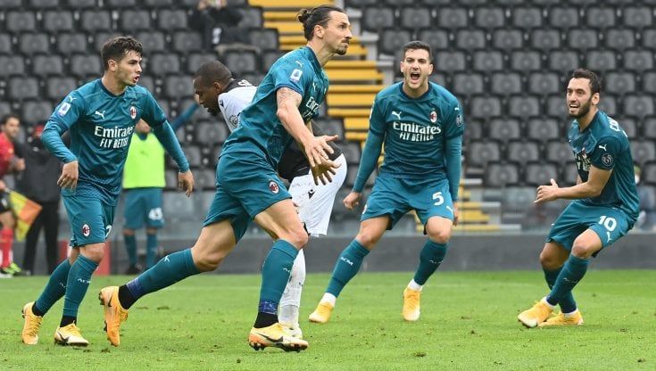 Udinese-Milan 1-2: De Paul risponde a Kessie, nel finale decide Ibrahimovic 