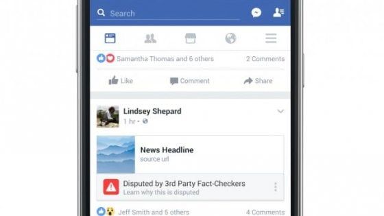 Facebook, la segnalazione delle fake news non funziona: solo articoli correlati