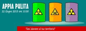 Operazione Appia pulita: manifestazione contro i rifiuti tossici