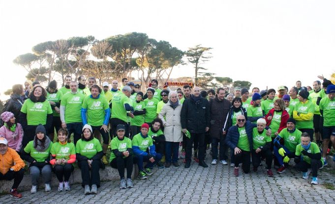 Maratona di Roma, flash mob in periferia