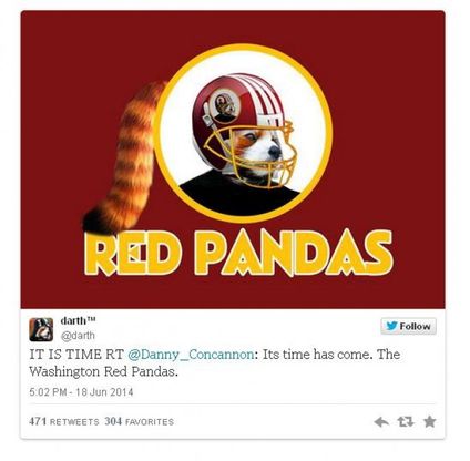 Da Redskins a Red Panda, la reazione ironica dei social dopo il verdetto dell'Ufficio brevetti sul nome del team della Nfl