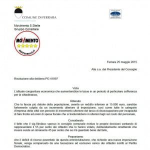 Ferrara, i 5 Stelle: "Facciamo pagare le tasse solo agli iscritti del Pd"