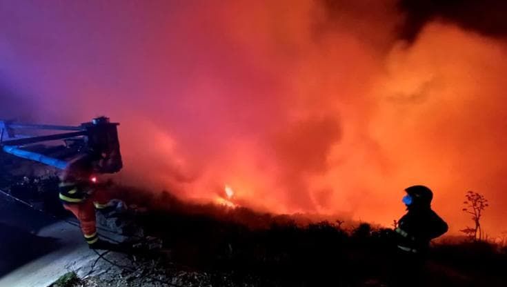 Ischia, nuovo incendio sull’Epomeo: bruciano dieci ettari di bosco