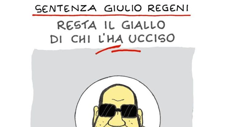Regeni, la sentenza e il giallo: la vignetta di Ellekappa
