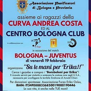 Bologna-Juve, un bombolone per Erika