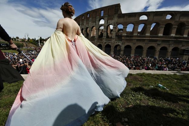 Star wars, la r&eacute;union al Colosseo