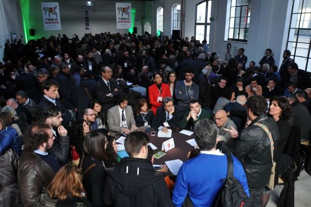 Leopolda siciliana, i tavoli tematici al lavoro