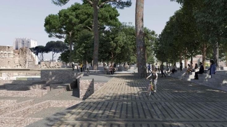 Travertino e luci firmate Storaro: così cambia via dei Fori imperiali