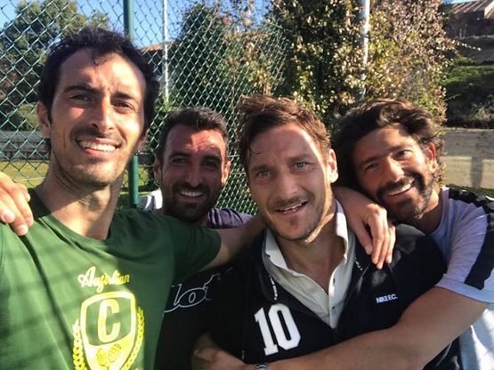 Tennis, Potito Starace gioca con Totti: "Daje capitano"