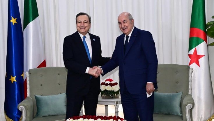 L’Algeria ci venderà più metano. Draghi: “Ora meno legati a Mosca”
