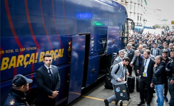 Messi arriva a Napoli 