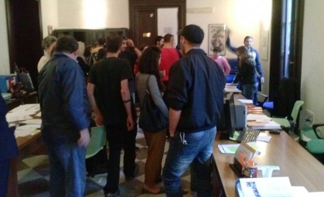 Nuova protesta dei senza casa<br />occupati uffici delle Politiche sociali