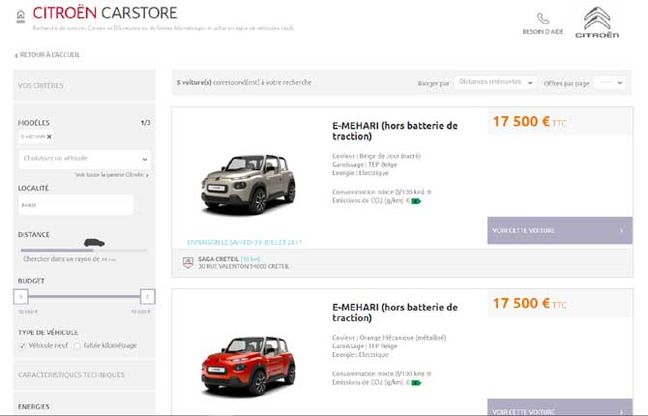 Peugeot Webstore e  Citroën Carstore, l'auto si acquista online