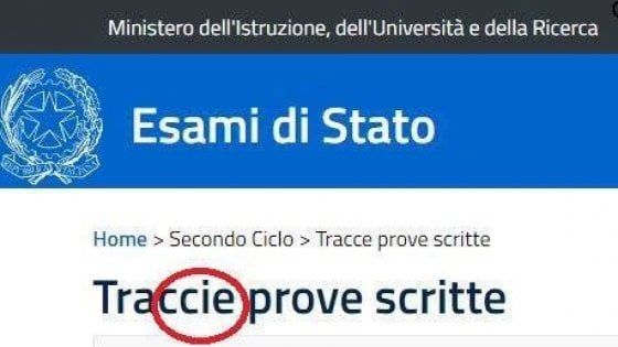 Errore d'ortografia sul sito della Maturità. Critiche sui social. E il ministero si scusa
