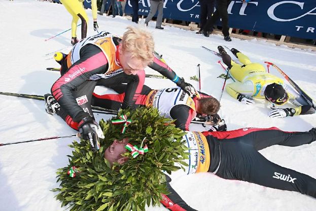 Marcialonga, dominio norvegese: e va forte anche il violinista