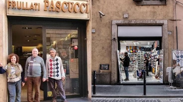 Al posto di Pascucci un negozio di souvenir. Addio botteghe di vicinato: 15 mila chiuse in 5 anni